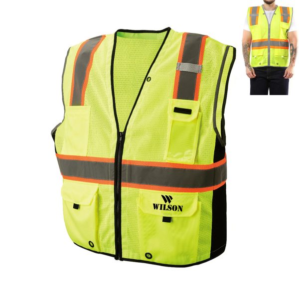 Polyester Breathable Mesh Reflective Vest