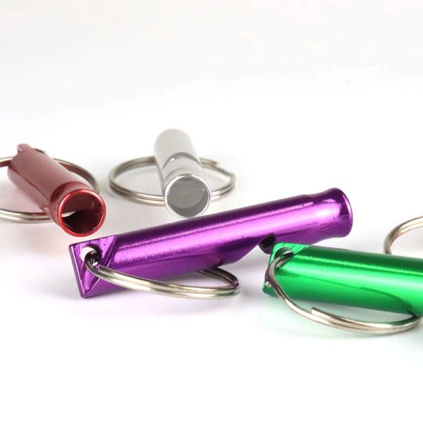 Aluminum Alloy Mini Whistle Keychain