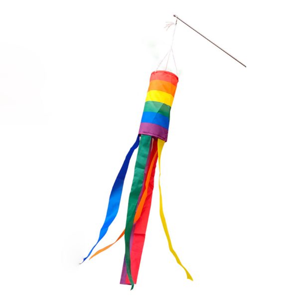 5.11"*39.37" Rainbow Pride Weathervane Wind Pipe Flag