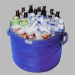 Folding thickened insulated Ice bucket pack