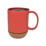 Ceramic Cork Bottom Mug with Lid