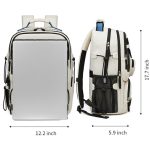 Nylon men's casual backpack with mini bag