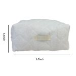 Dacron High-looking plush makeup toiletry bag