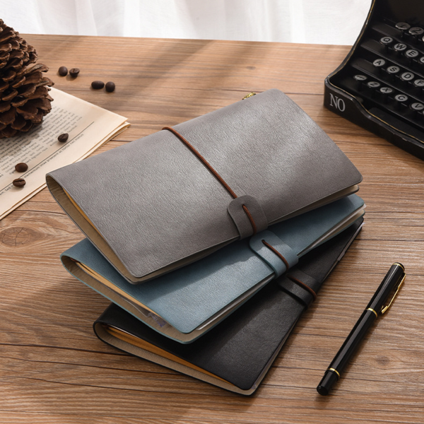 Vintage Refillable PU Leather Writing Travelers Notebook