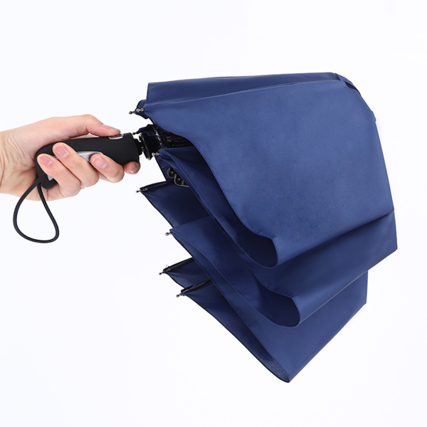 Fully automatic three fold windproof golf umbrella