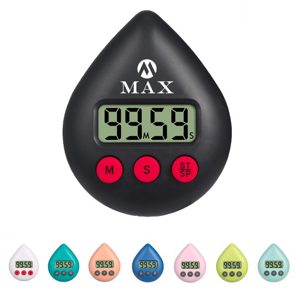 Teardrop-shaped electronic timer