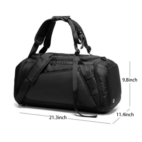 Oxford men's gym duffel bag with separate shoe compartment