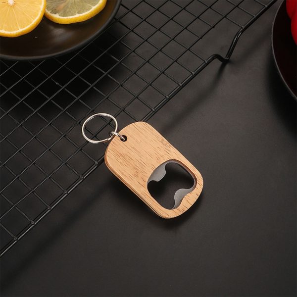 Mini Bamboo Bottle Opener