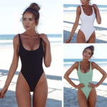 Women's Retro Low Back Swimsuits