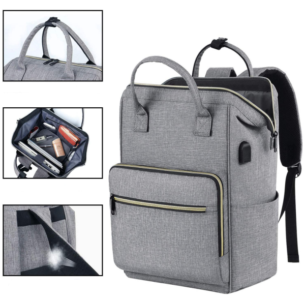 Travel Laptop Backpack Purse With Usb Charging Port