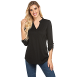 Women'S Long Sleeve Basic Bottoming T-Shir