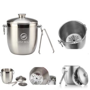 Stainless Steel Ice Bucket With Lid