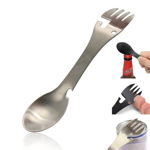 Stainless Steel Multifunctional Outdoor Fork And Spoon