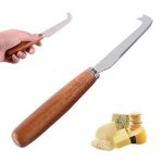 Stainless Steel Cheese Knife With Oak Handle