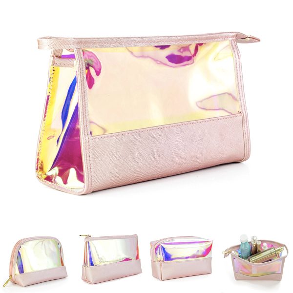 Pink Laser Cosmetic Bag