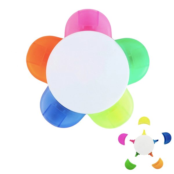 Petal-Shaped 5-Color Highlighter