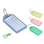 Transparent Luggage Tag With Key Ring