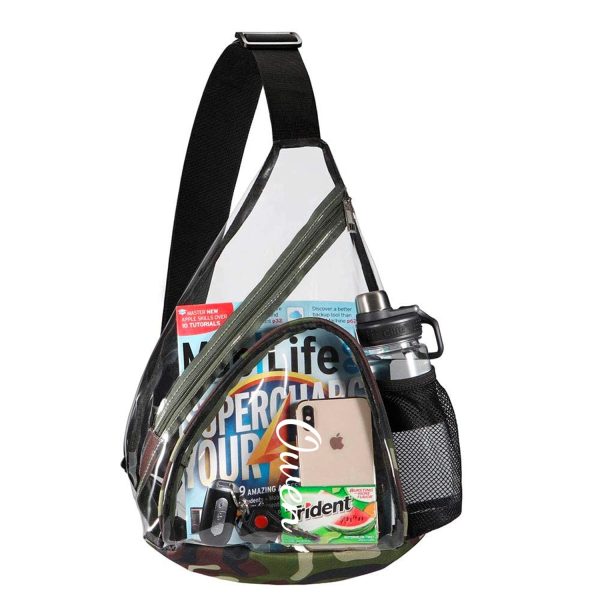 Transparent Casual Chest Daypack