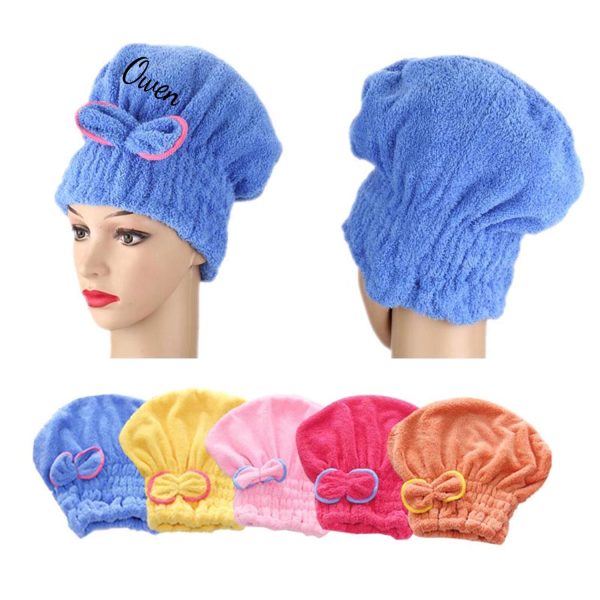 High Density Coral Fleece Drying Cap