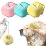 Silicone Rubber Dog Grooming Brush