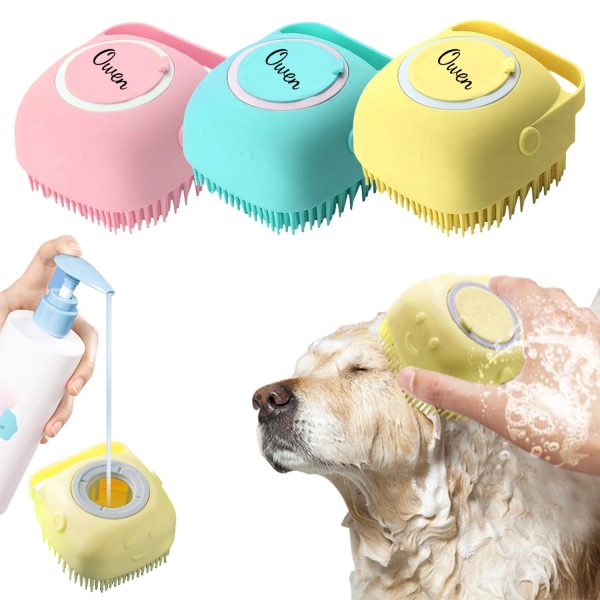 Silicone Rubber Dog Grooming Brush