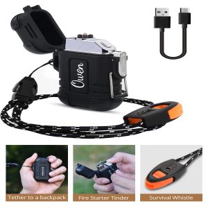 Outdoor Windproof Lighter Double Arc