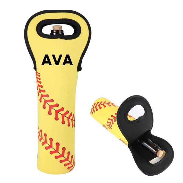 Baseball Wine Bottle Cover