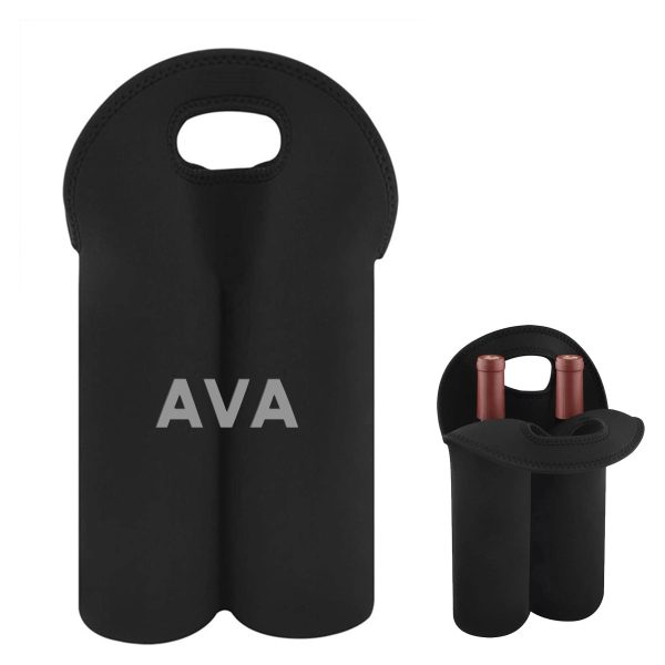 Two-Pack Wine Thermos Bottle Cover Black