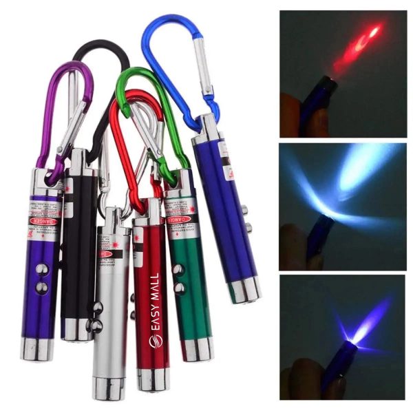 3 In 1 Laser Led Light Key Chain