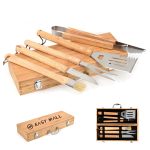 Cleveland 5-Piece Bamboo Bbq Set