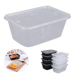 Plastic Round Food Storage Containers With Lids Meal Prep