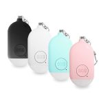 Rechargeable Personal Safety Alarm Keychain With Flashlight