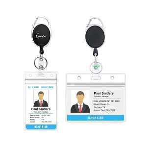 Retractable Badge With Card Holders