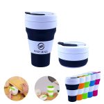 12oz Folding Travel Sealed Silicone Water Cup