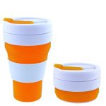 12oz Folding Travel Sealed Silicone Water Cup