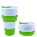 12oz Folding Travel Sealed Silicone Water Cup