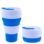 12oz Folding Travel Sealed Silicone Water Cup