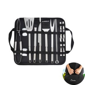 21PCS BBQ Accessories Stainless Steel Grill Set