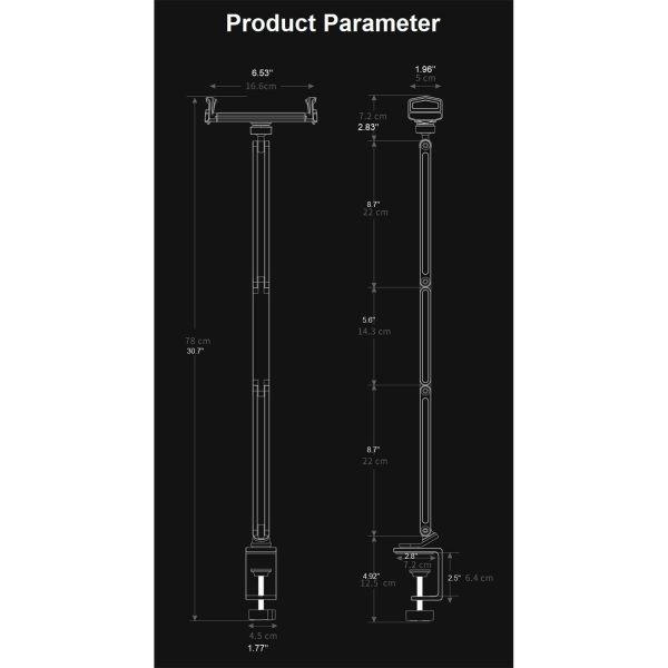 2in1 Tablet Holder for Desk Bed Cabinet