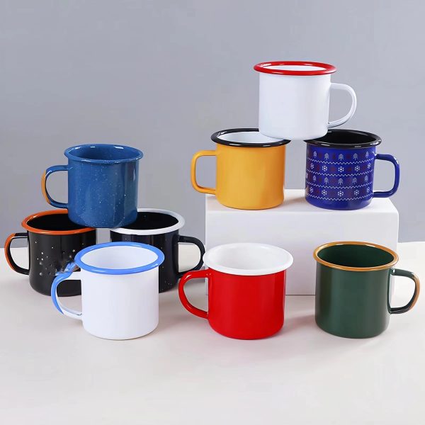 12oz Enamel Coffee Camping Mug