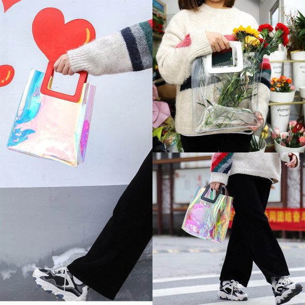 Pvc Laser Clear Tote Bag