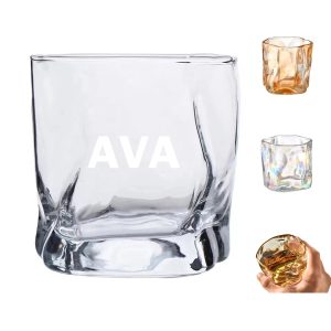 Twist Shaped Irregular Whisky Glass