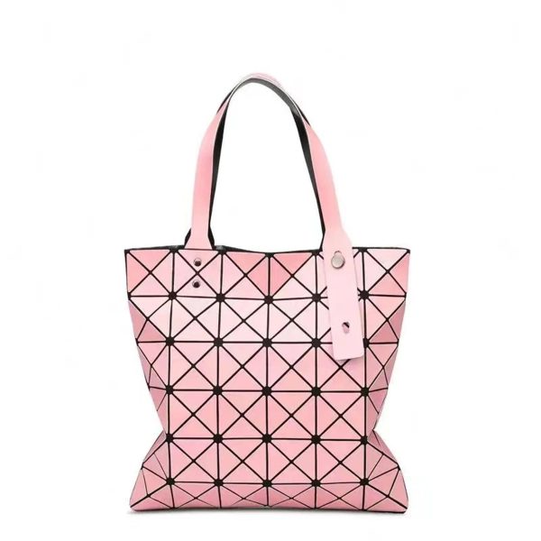 Pu Geometric Diamond Handbag