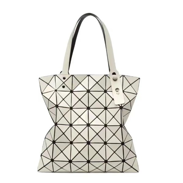 Pu Geometric Diamond Handbag