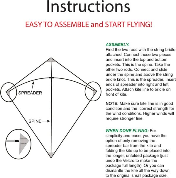 Custom Classical Diamond Kite For Kids