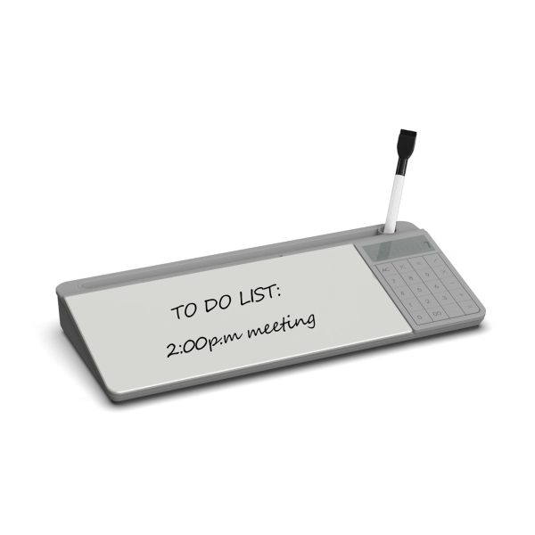 Glass Desktop Whiteboard With Calculator