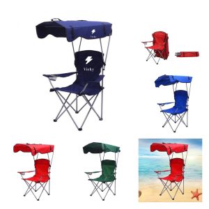 Foldable Beach Chair With Sunshade