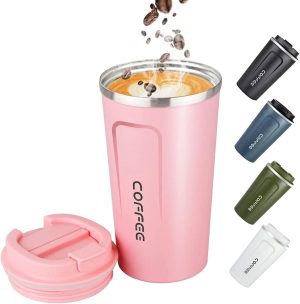 17Oz Vacuum Casual Travel Mug For Hot/Cold Coffee