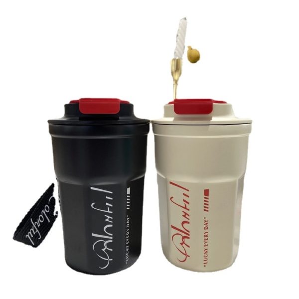 13.5Oz Vacuum Casual Travel Mug For Hot/Cold Coffee