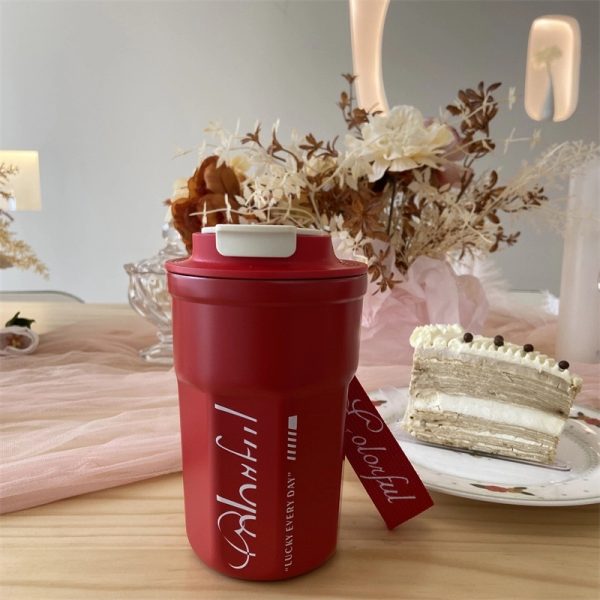 13.5Oz Vacuum Casual Travel Mug For Hot/Cold Coffee